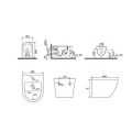 VELDMAN MISA WC VITO RIMLESS DESKA BIDET 