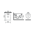 VELDMAN MUSZLA WC RIMLESS IMPERIA-2 DESKA SLIM