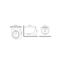 VELDMAN MUSZLA WC  RIMLESS IMPERIA DESKA SLIM IMPERIA