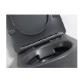 VELDMAN SZARA MISA WC RIMLESS VITO + DESKA WOLNOOPADAJĄCA PREMIUM SLIM DARK GREY