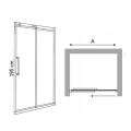 VELDMAN Przesuwne drzwi prysznicowe ODESSA rozmiar do wyboru