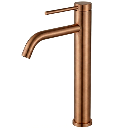 VELDMAN Bateria umywalkowa COSMA MIEDŹ SZCZOTKOWANA wysoka 