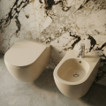 VELDMAN Misa WC VITO BEŻOWY MAT Rimless TORNADO deska slim kaszmir