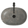 VELDMAN Umywalka ceramiczna nablatowa ANNA 48 KAMIENNA SZARY MAT