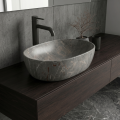 VELDMAN Umywalka ceramiczna nablatowa ANNA 48 KAMIENNA SZARY MAT