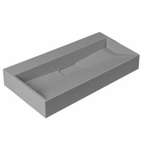 VELDMAN Szara umywalka z konglomeratu DEXTER GREY MAT 80