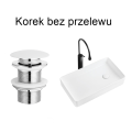 VELDMAN Biały ceramiczny korek klik klak bez przelewu