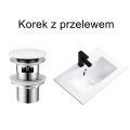 VELDMAN Biały ceramiczny korek klik klak z przelewem