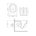 VELDMAN MISA WC VILA INNOWACYJNY SYSTEM SPŁUKIWANIA RIMLESS TORNADO
