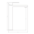 VELDMAN bateria umywalkowa wysoka QUADRO