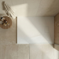 VELDMAN Biały brodzik prysznicowy TORINO SLIM 70 x 80 cm syfon