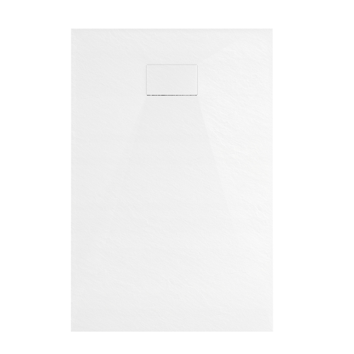 VELDMAN Biały brodzik prysznicowy TORINO SLIM 70 x 80 cm syfon