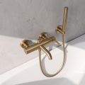 VELDMAN Złota szczotkowana bateria wannowa ścienna COSTA Gold Brush
